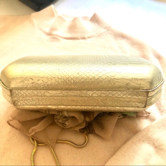 Rebecca Minkoff Bags Rebecca Minkoff Gold Clutch Crossbody Chain Bag